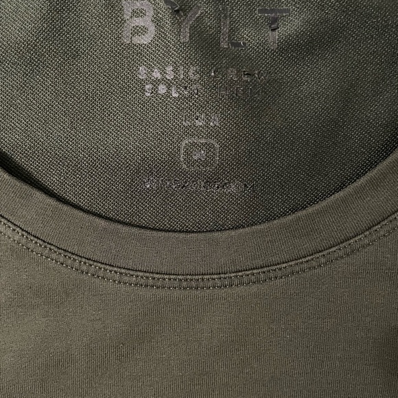 Bylt Men’s Drop-Cut Lux Tee Green Size Medium - Picture 4 of 7